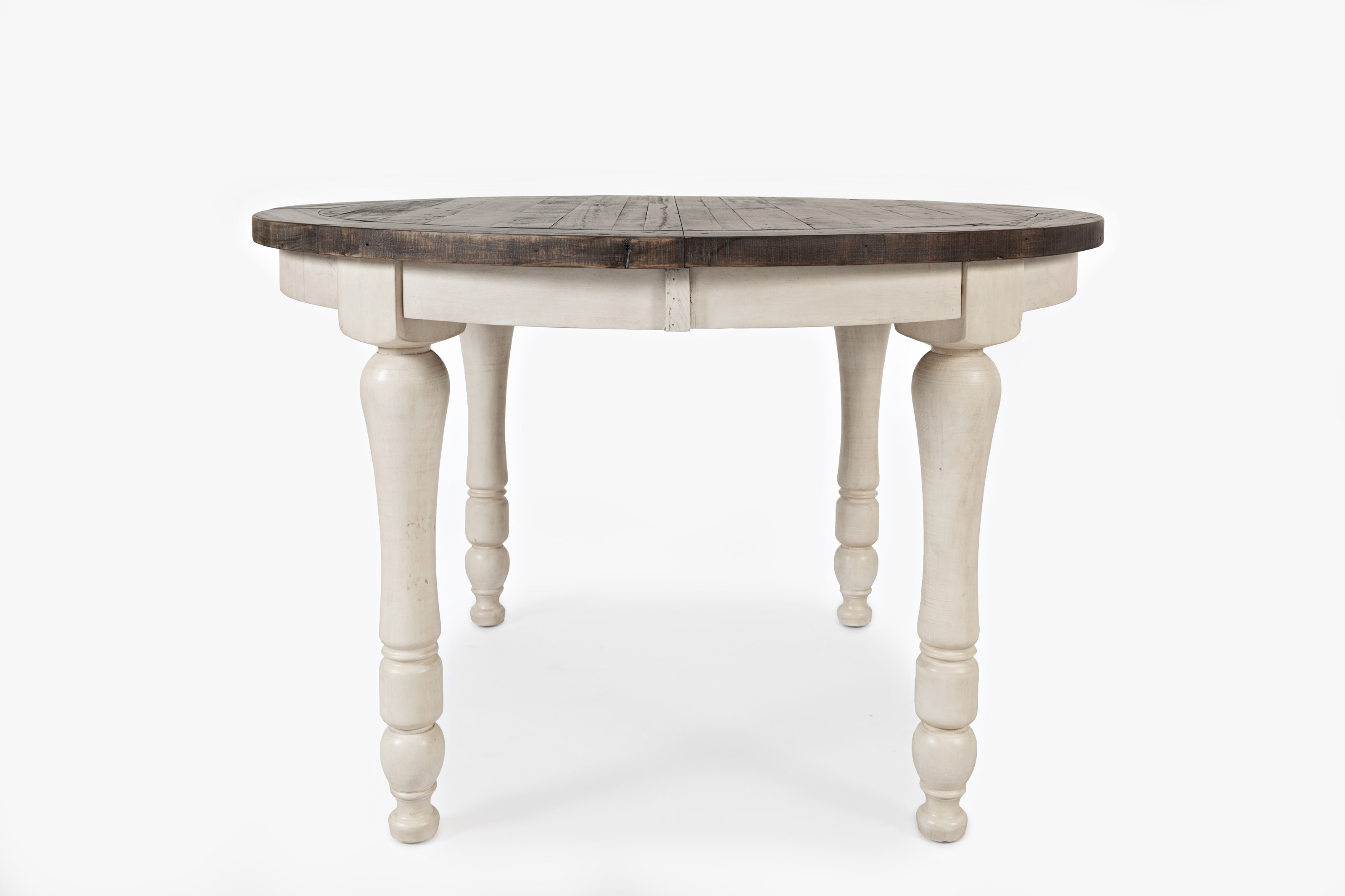 Madison county vintage white extendable adjustable height dining table store